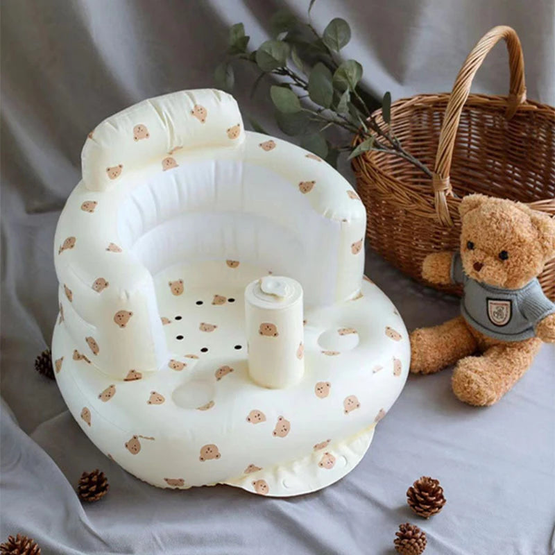 Baby Inflatable Sofa – Portable PVC Bath & Floor Seat