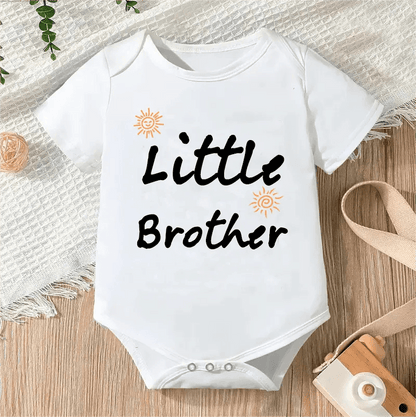 Newborn Letter Print Romper - Unisex 0-12M