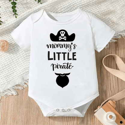 Newborn Letter Print Romper - Unisex 0-12M