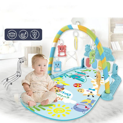 Baby Music Foot Piano & Crawling Pad - Fitness Stand Toy