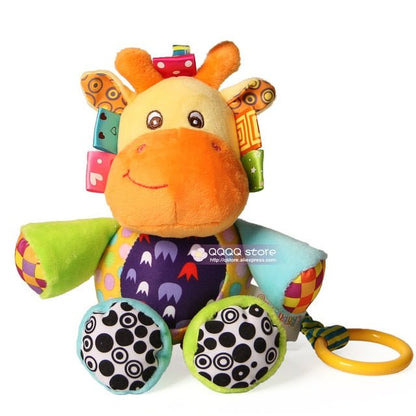 Cute Musical Plush Stuffed Animals Infant Baby Crib Hanging Toys