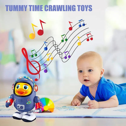 Musical Baby Duck Robot - Electric Dancing Toy with Lights & Sounds