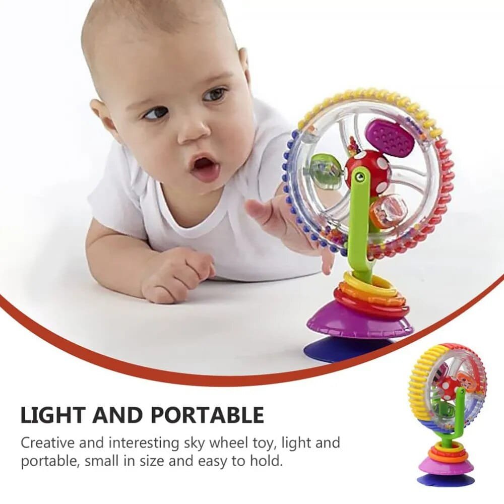 Rotating Ferris Wheel Baby Rattle - Suction Cup Development Toy