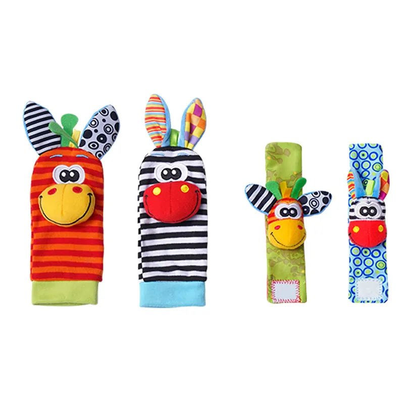 4-Piece Baby Rattle & Foot Finder Socks Set (12 Months+)