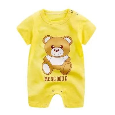 0-24M Summer Romper: Short Sleeve for Baby Boys & Girls