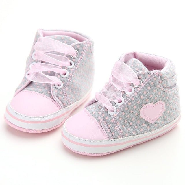 Baby Shoes I Love Papa Mama Letter Printed Soft Bottom Footwear