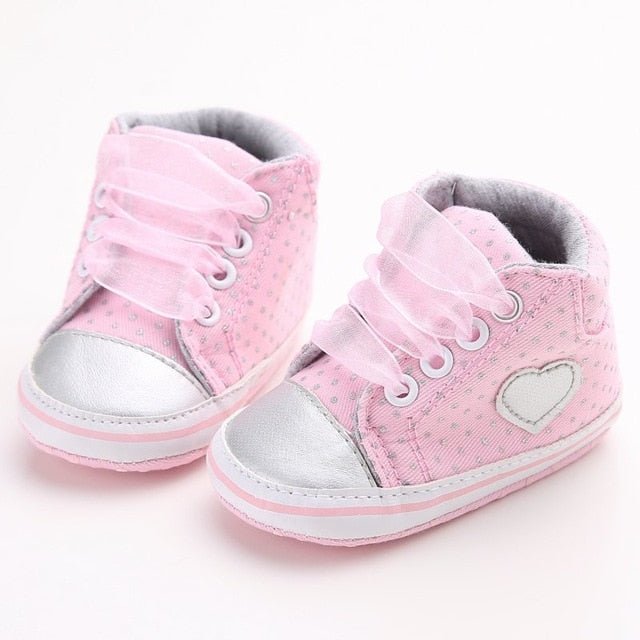Baby Shoes I Love Papa Mama Letter Printed Soft Bottom Footwear