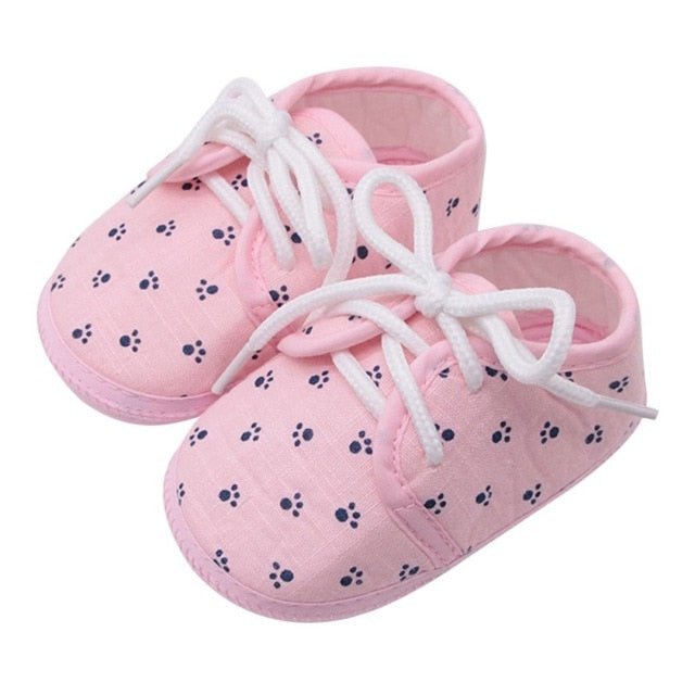 Baby Shoes I Love Papa Mama Letter Printed Soft Bottom Footwear