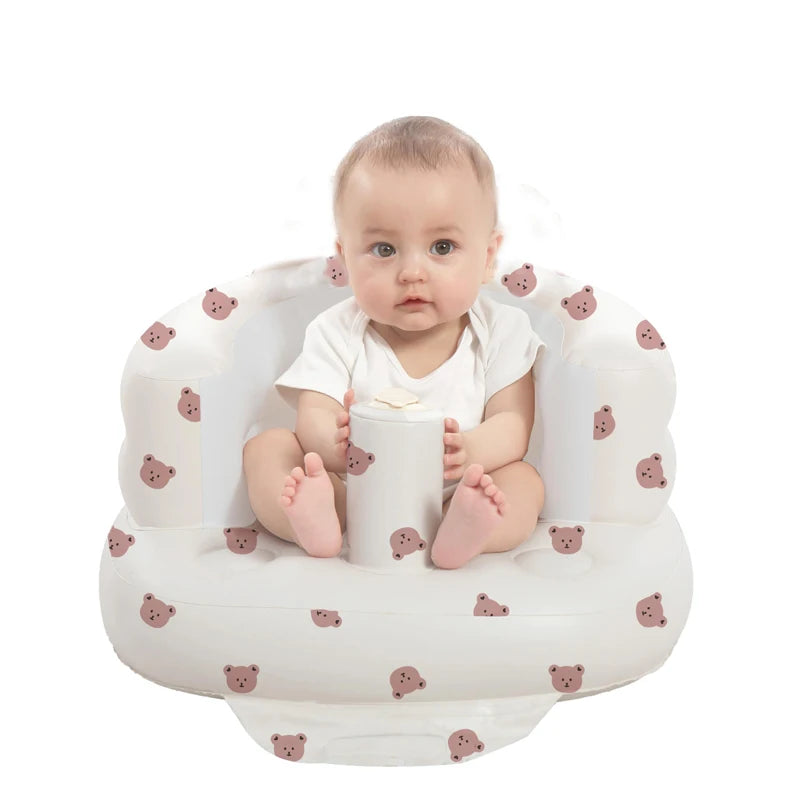 Inflatable Baby Seat with Built-In Air Pump