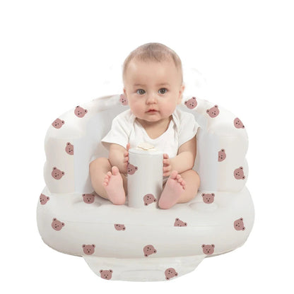 Inflatable Baby Seat with Built-In Air Pump