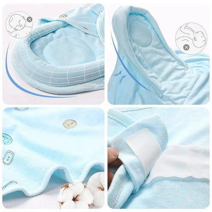 Newborn Baby Sleeping Bag: Head Shaping Design, Anti-Startle, 1Tog