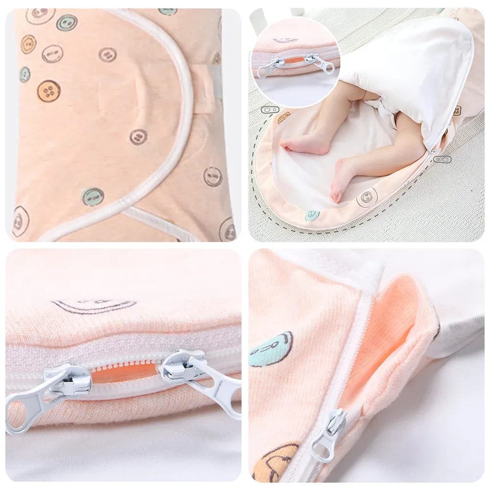 Newborn Baby Sleeping Bag: Head Shaping Design, Anti-Startle, 1Tog