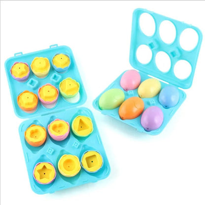 6Pcs Baby Smart Eggs: Montessori Educational Toys