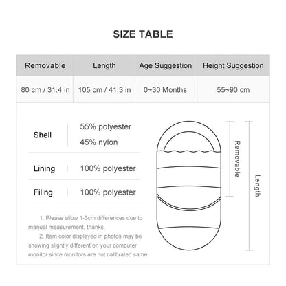 Winter Baby Stroller Sleeping Bag: Windproof, 2 Styles, 0-36 Months