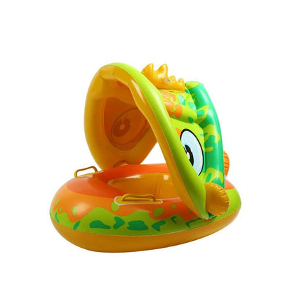 Baby Swim Ring with Sun Shade - Inflatable Pool & Beach Toy