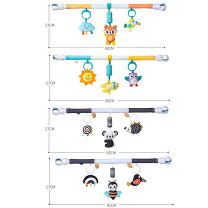 Infant Stroller Arch Toy with Chimes & Squeaker