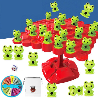 Balancing Frog Tree: Montessori Math Puzzle Toy