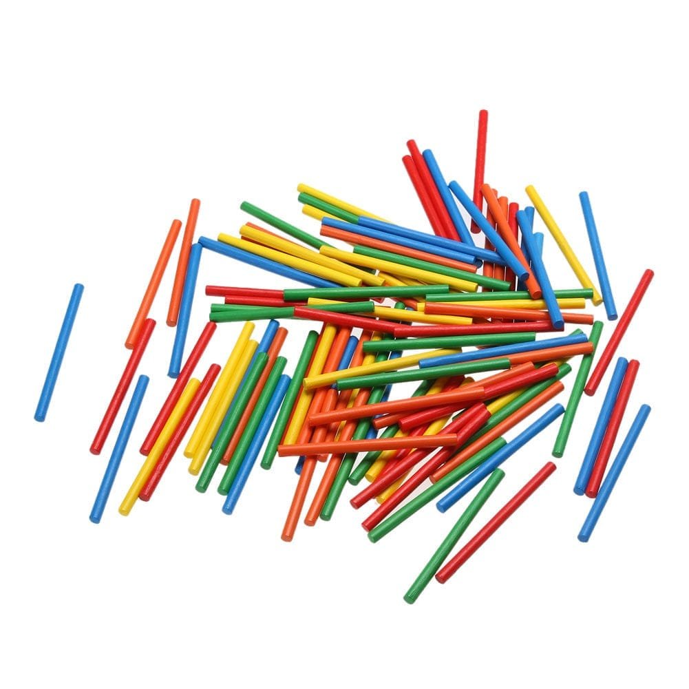 100pcs Bamboo Counting Sticks for Mathematics Teaching