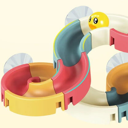 DIY Bath Slide Tracks & Ducks - Rainbow Shower Water Toy for Kids