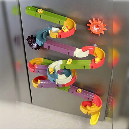 DIY Bath Slide Tracks & Ducks - Rainbow Shower Water Toy for Kids