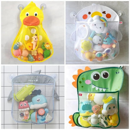 Duck & Frog Baby Shower Net Toy Storage, Suction Cup Organizer