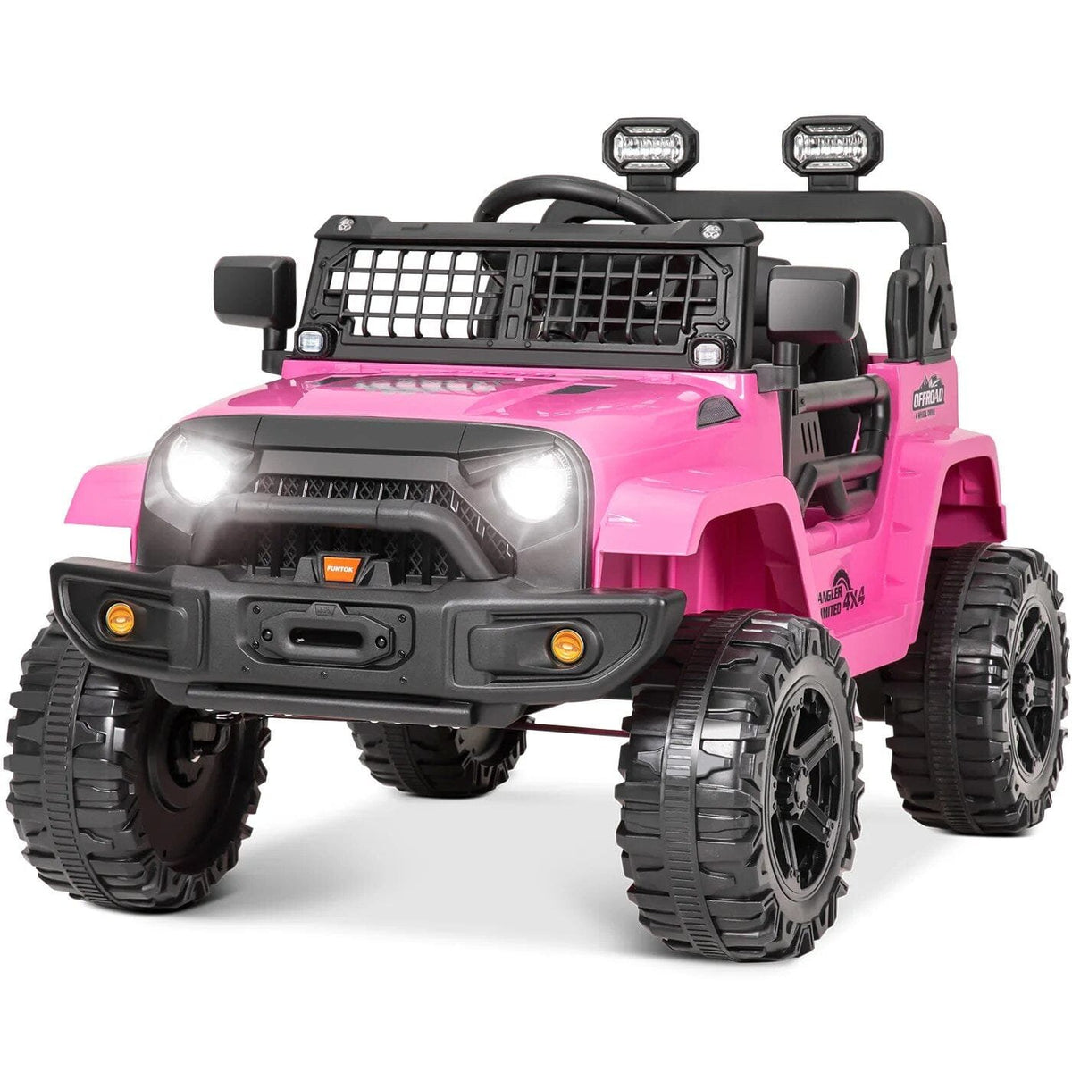 12V Electric Off-Road Car for Kids - Ride-On with Music