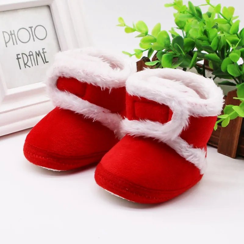 Baywell Autumn Winter Newborn Boots - Soft Sole Fur, 0-18M