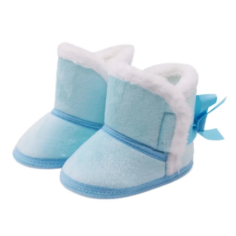 Baywell Autumn Winter Newborn Boots - Soft Sole Fur, 0-18M