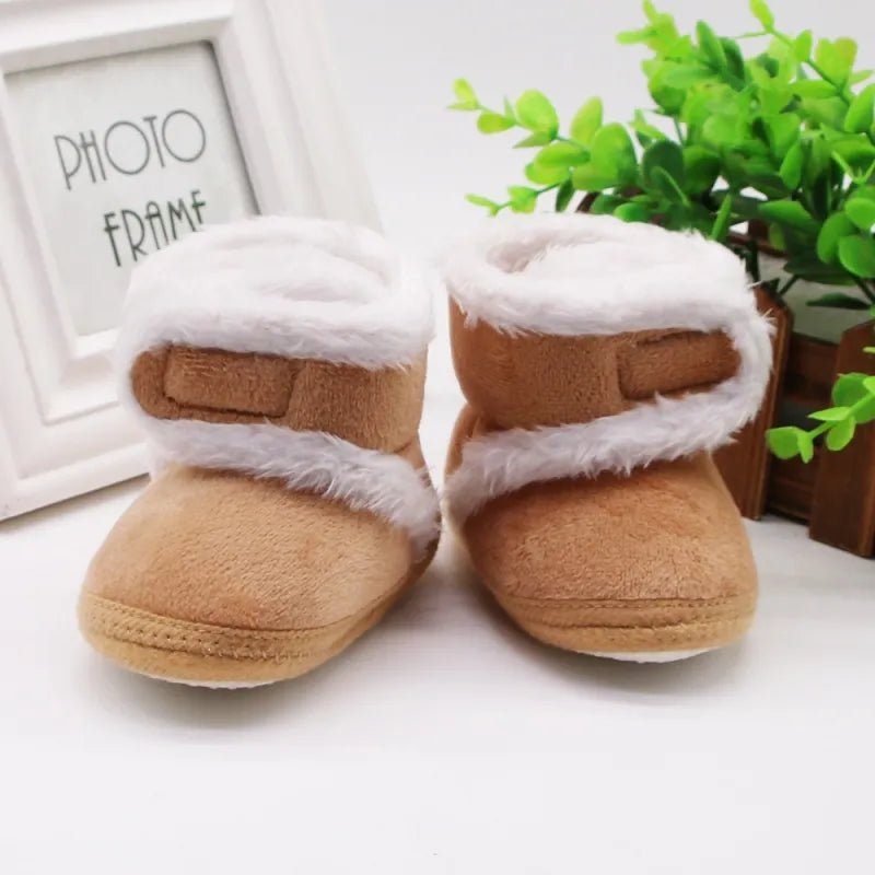 Baywell Autumn Winter Newborn Boots - Soft Sole Fur, 0-18M