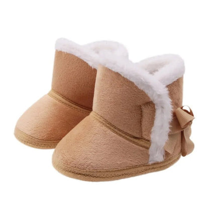 Baywell Autumn Winter Newborn Boots - Soft Sole Fur, 0-18M