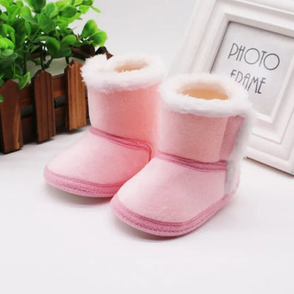 Baywell Autumn Winter Newborn Boots - Soft Sole Fur, 0-18M
