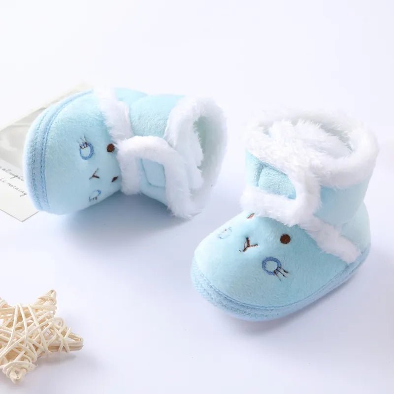 Baywell Autumn Winter Newborn Boots - Soft Sole Fur, 0-18M