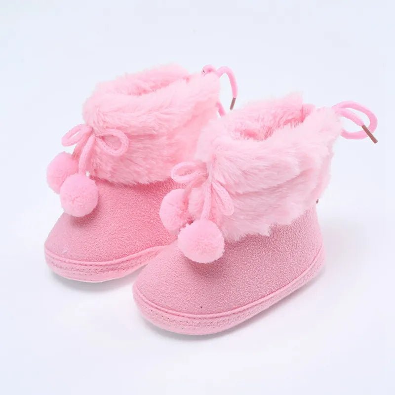 Baywell Furry Winter Snow Boots – Cozy Anti-Slip Baby Boots (0–18 Months)