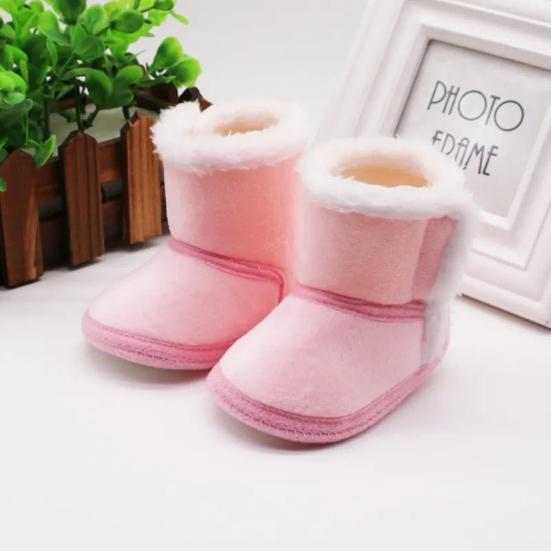 Baywell Autumn Winter Newborn Boots - Soft Sole Fur, 0-18M