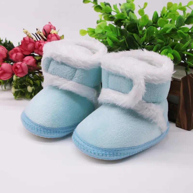 Baywell Autumn Winter Newborn Boots - Soft Sole Fur, 0-18M