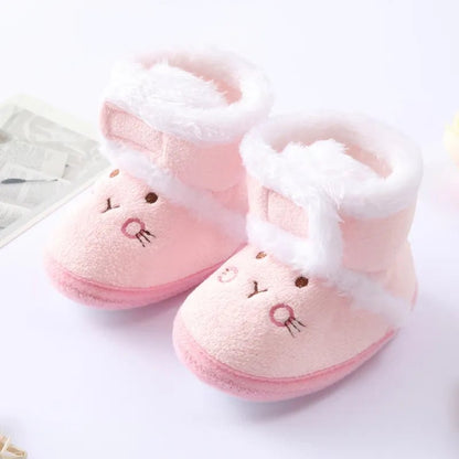 Baywell Autumn Winter Newborn Boots - Soft Sole Fur, 0-18M