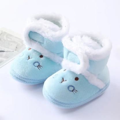 Baywell Autumn Winter Newborn Boots - Soft Sole Fur, 0-18M