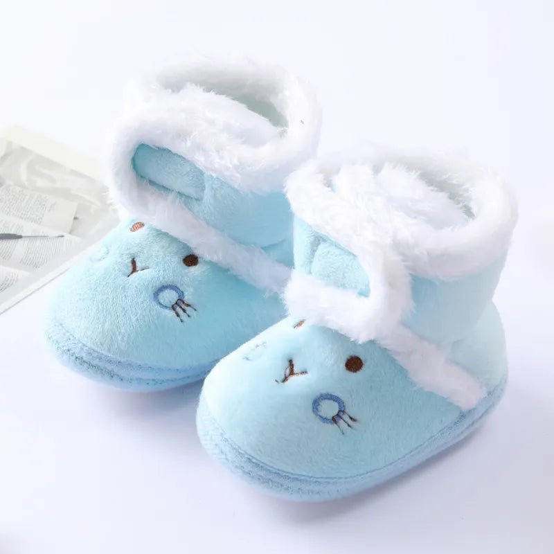 Baywell Autumn Winter Newborn Boots - Soft Sole Fur, 0-18M