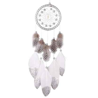Handmade Indian Dream Catcher with Rattan & Feathers