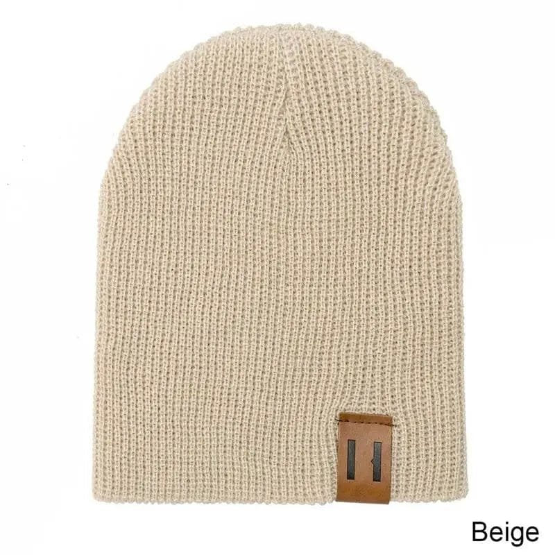 Newborn Knitted Baby Hat - Solid, Crochet Beanie for Kids
