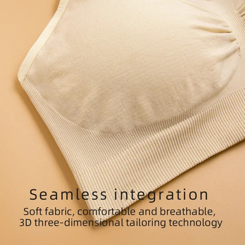 3pc Maternity Nursing Bra Set - Seamless, Breathable Cotton