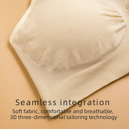 3pc Maternity Nursing Bra Set - Seamless, Breathable Cotton