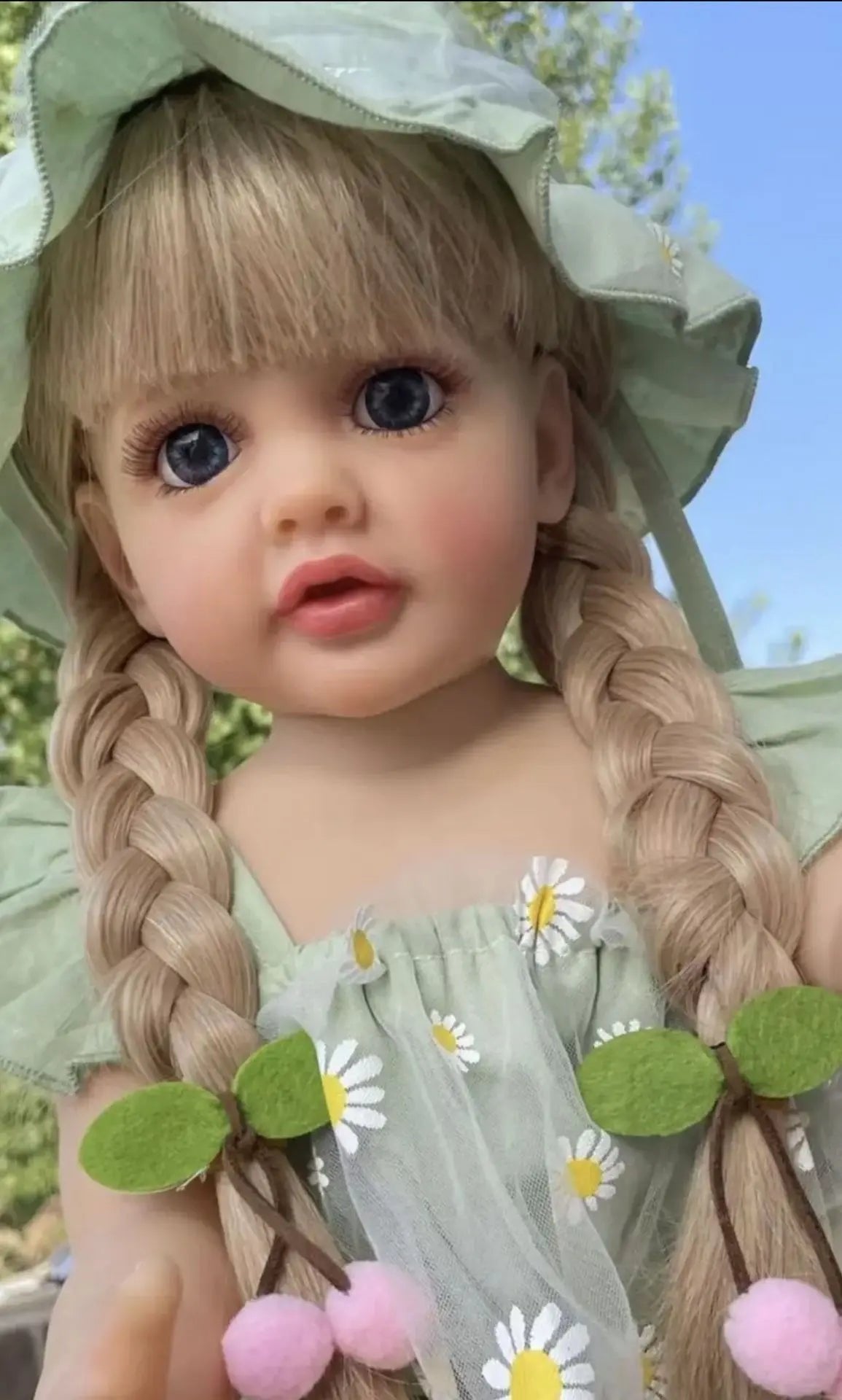 55cm Full Silicone Reborn Doll - Long Hair Betty Princess