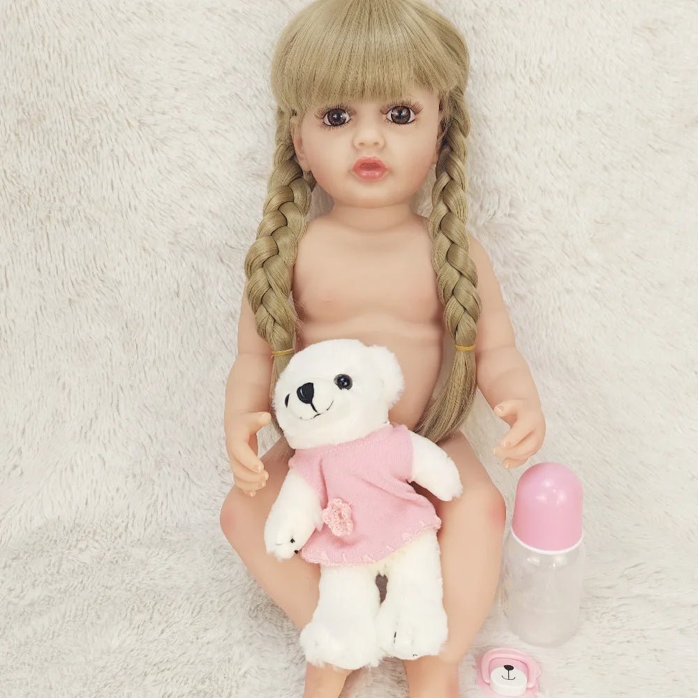 55cm Full Silicone Reborn Doll - Long Hair Betty Princess