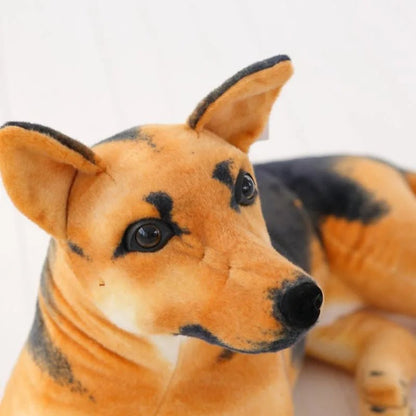 Giant 30-90cm German Shepherd Plush - Realistic Stuffed Toy