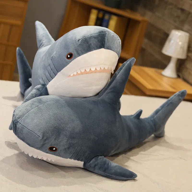 45/60/80cm Cute Shark Plush Toy, Soft Stuffed Animal Pillow