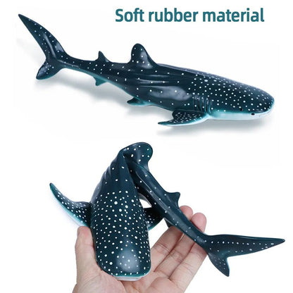 Large Soft Rubber Sea Life Figures - Whale & More, Educational Toy