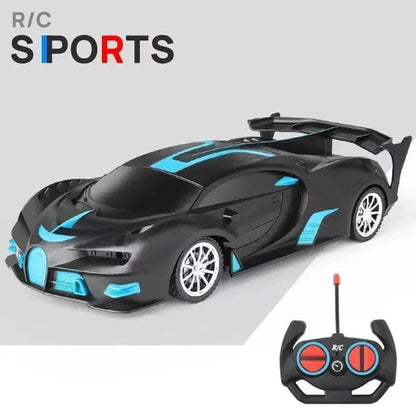 1/18 RC Sports Car with LED Light - 2.4G High-Speed Drift Toy