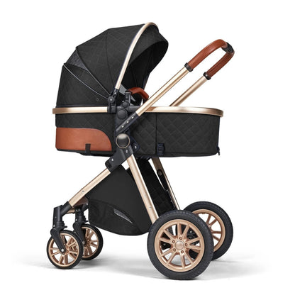 Multi-functional 3-in-1 Baby Stroller: High Landscape, Reclining, Lightweight