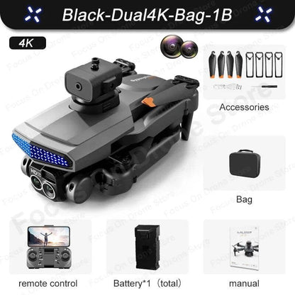 New D6 Mini Drone - 8K Camera, Obstacle Avoidance, Foldable Quadcopter Gift